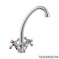 Смеситель для кухни L 4008 керамика 1/2 крест