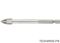Сверло по кафелю, стеклу 10мм, 4 резца GEPARD (GP2081-11)