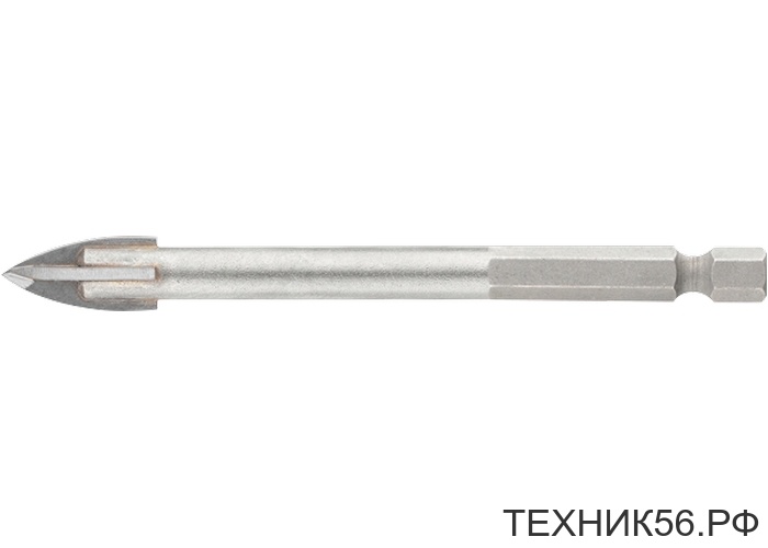 Сверло по кафелю, стеклу 10мм, 4 резца GEPARD (GP2081-11)