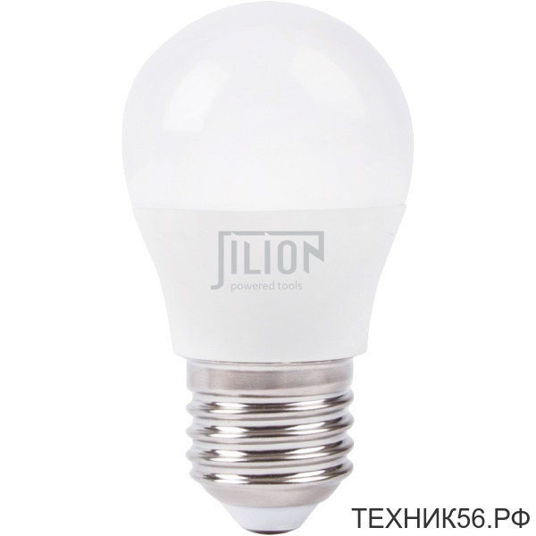 Лампа светодиодная E27 G45 7Вт 4500К 685Лм 230V, 82x45мм (без пульсации) Jilion