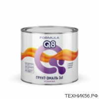 Грунт-эмаль по ржавчине 3в1 FORMULA 2,6кг шоколадная