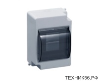Бокс на 4 модуля, пластиковый КМПн, с опломбировкой (90х140х90мм) ЭРА SIMPLE