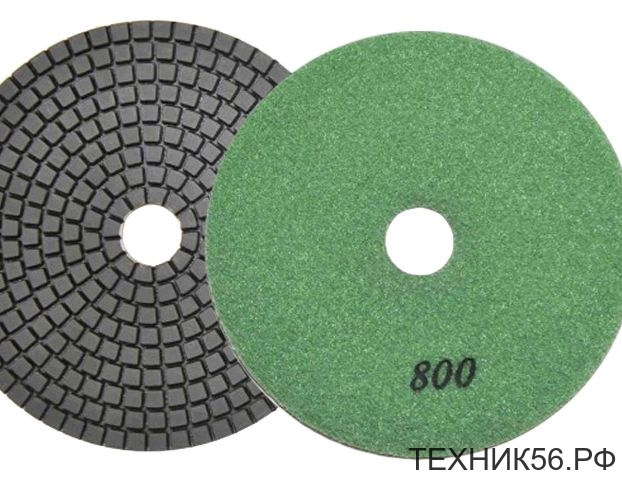 Алмазный гибкий шлиф круг Черепашка Р500, d100 под липучку / SPARK LUX