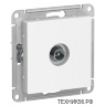 Systeme Electric AtlasDesign розетка телевизионная TV, СУ бел. Antibact RG6, 0,7dB) ATN000193