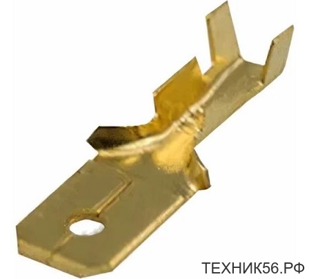 Разъем плоский "папа" Рп-п 6,3мм 1,5-(6,3)0,75-1,5мм2, L=20мм REXANT 08-0913 Разъем плоский "папа" Рп-п 6,3мм 1,5-(6,3)0,75-1,5мм2, L=20мм REXANT 08-0913