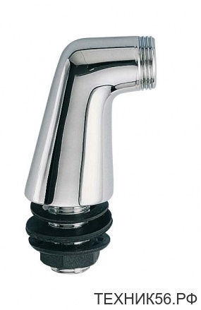 Отвод угол для сместителя на ванну L77, 1/2"х3/4" (пара)