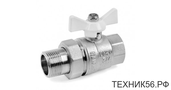 Кран шаровый 3/4" с американкой, бабочка VALTEC VT 227 Кран шаровый 3/4" с американкой, бабочка VALTEC VT 227