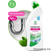 DIGGER-GEL 750 мл Средство щелочное от засоров ГРАСС (125181)