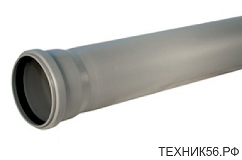 Труба канализационная 110 * 0,5м, 2,7мм серая