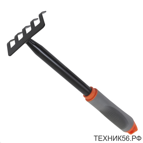 Грабли 5-зубые, 85x330 мм, обрез. рукоятка Polyagro