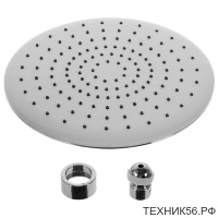 Лейка душевая 1/2" Д-20см, L15 нерж тропический душ LEDEME