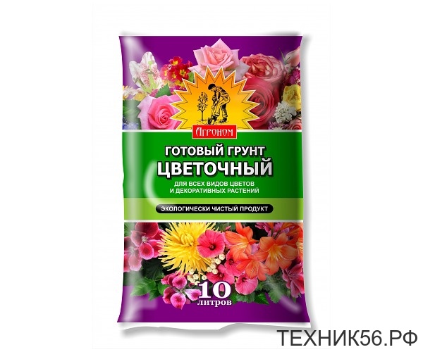 Грунт Цветочный 20л (Агроном)