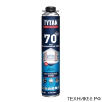 Пена д/пистолета TYTAN профи, выход 70л, Зима (-20) минимального расширения (870 мл) 19686