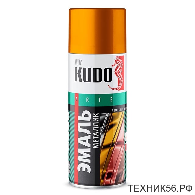 Эмаль Бронза металлик, аэрозоль 520мл KUDO KU-1029