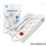 Удлинитель с/з ПВС 3*1, 3 гнезда, 5м с/выкл. (DOMTOK)