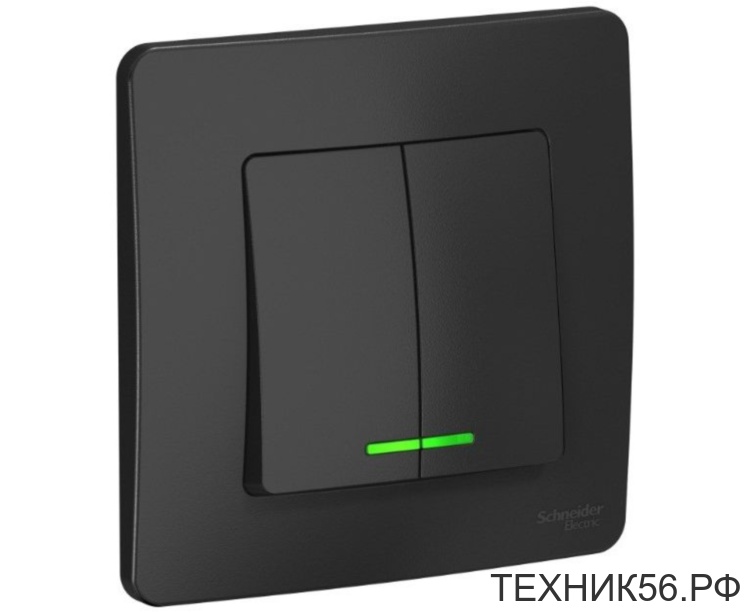 Systeme Electric BLANCA выкл. СУ 2 кл. 10А антрацит (пл.осн., инд.) BLNVS010516 Systeme Electric BLANCA выкл. СУ 2 кл. 10А антрацит (пл.осн., инд.) BLNVS010516