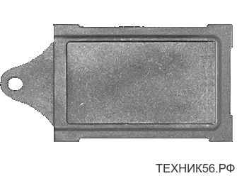 Задвижка ЗВ-3 (габаритный разм. 390х190х20мм, разм. под закладку 130х240мм) средняя