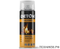 Эмаль термостойкая +750C СЕРЕБРИСТАЯ "Deton" аэрозоль 520 мл DTN-A70667