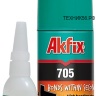 Клей секундный с активатором Akfix 705 комплект (50 гр + 200 мл)