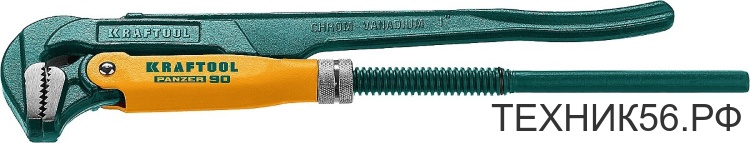Ключ трубный прямые губки №1 (макс. 40мм) индукционная закалка KRAFTOOL PANZER-90