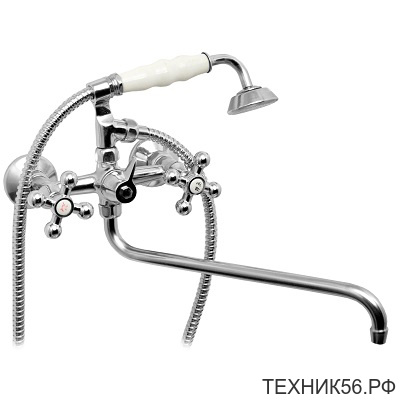 Смеситель для ванны /97071/кроншт. на корп, крест.мах, отечест.эксц,лейка / г. Казань Смеситель для ванны /97071/кроншт. на корп, крест.мах, отечест.эксц,лейка / г. Казань