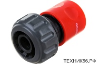 Соединитель быстросъемный 3/4" для шланга, пластик GRINDA