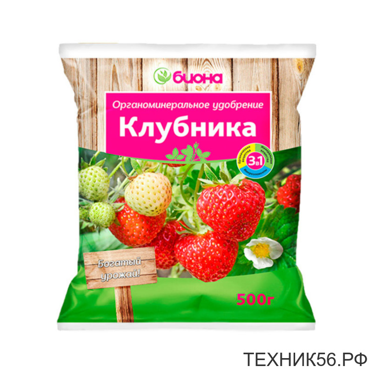 Удобрение органоминеральное 500гр Клубника БИОНА