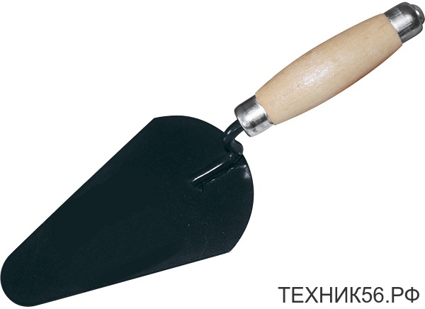 Кельма печника КП (овал) дер. ручка, отбойник