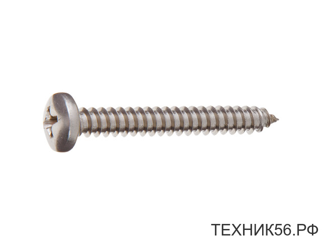 Саморез 3.9х16 мм нерж. сталь, полусф. головка, острый, (А2) DIN 7981 STARFIX SMZ1-61192-50