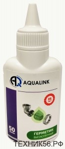 Анаэробный клей-герметик "Высокопрочный" 100 г блистер, AQUALINK Анаэробный клей-герметик "Высокопрочный" 100 г блистер, AQUALINK