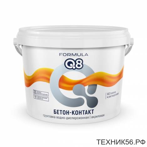 Бетон-Контакт 6 кг FORMULA Q8 ВД грунтовка