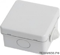 Коробка распаячная 65*65*45мм для открытой проводки IP54 U-Plast