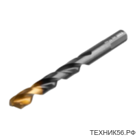 Сверло по металлу 11.0х142мм HSS TIN (нитридтитановое покрытие) Denzel Golden Tip