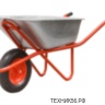 Тачка строительная 1 кол., усиленная, 300 кг, кузов 0,9мм, 130л, 4.80-8 (ECO WB301-1)