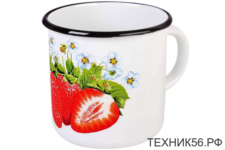Кружка 1,0л эмалир. декор