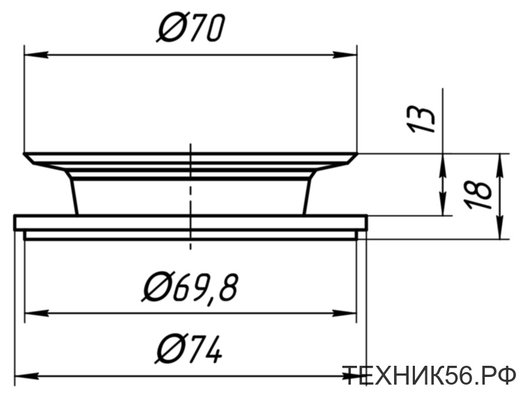 Прокладка двухсторонняя бабочка М080