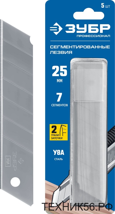 Лезвия 25мм 5шт ЗУБР