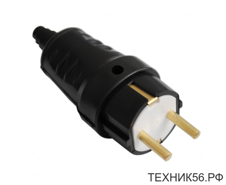 Вилка электр. с/з каучук 16А/230В В16-362 Bylectrica