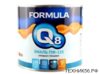 Эмаль ПФ-115 FORMULA Q8 красная 1,8кг