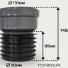 Переход ремонтный 110х100 (восстановитель раструба)