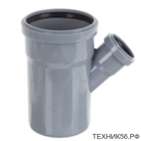 Тройник канализац. ПП 110х50/45 серый