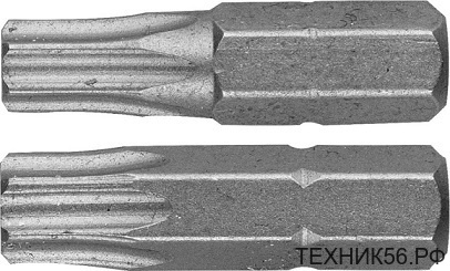 Биты T30/Т40, тип хвостовика 1/4", 25 мм Биты T30/Т40, тип хвостовика 1/4", 25 мм