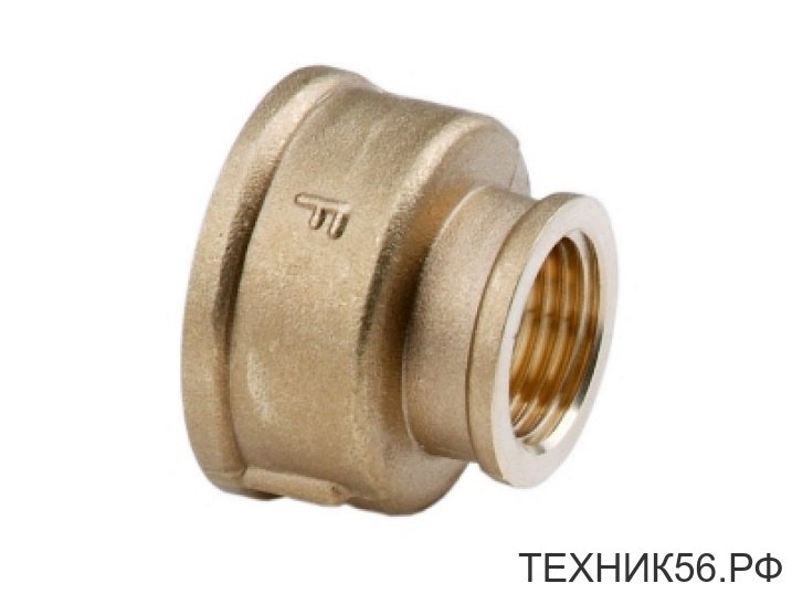 Муфта переходная 1 1/2"x1" г/г латунь