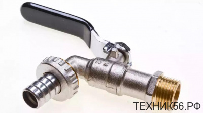 Кран водоразборный шаровый с носиком 1/2" латунь нар. рез. TIM DE1224