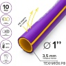 Шланг ТЭП d=25мм (1"), 25 п.м. фиолетовый толщина стенки 3,5мм Polyagro Gold САПФИР