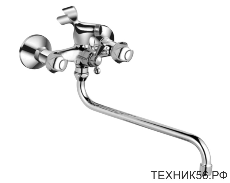 Смеситель для ванны L 2226 L=300 кер 1/2 шар. перекл.