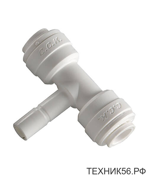 Фитинг тройник (1/4"трубка-1/4"стержень-1/4"трубка) 4 MST44