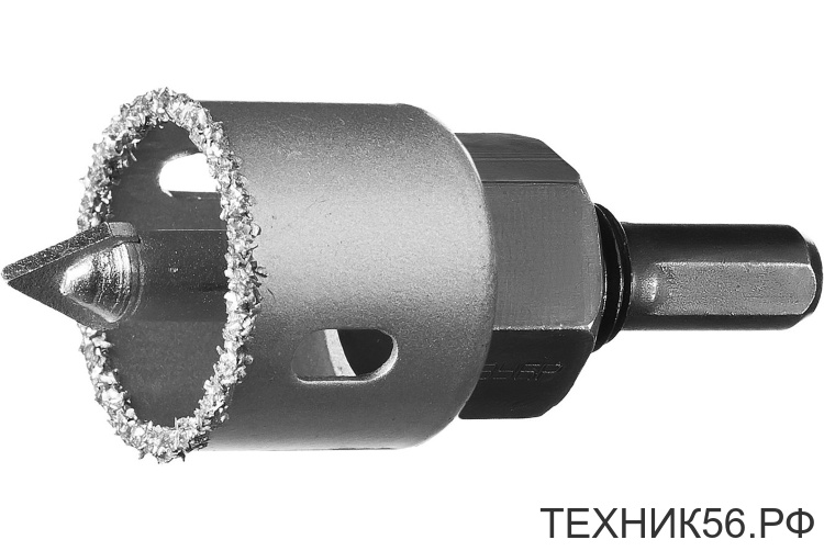 Коронка-чашка 32мм c карбид-вольфрамовым нанесением, с державкой ЗУБР