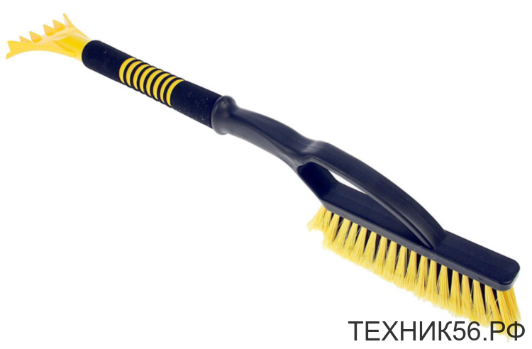 Щетка-сметка авто. со скребком 63см AVS WB-6325