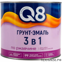 Грунт-эмаль по ржавчине 3в1 FORMULA 1,8кг синяя